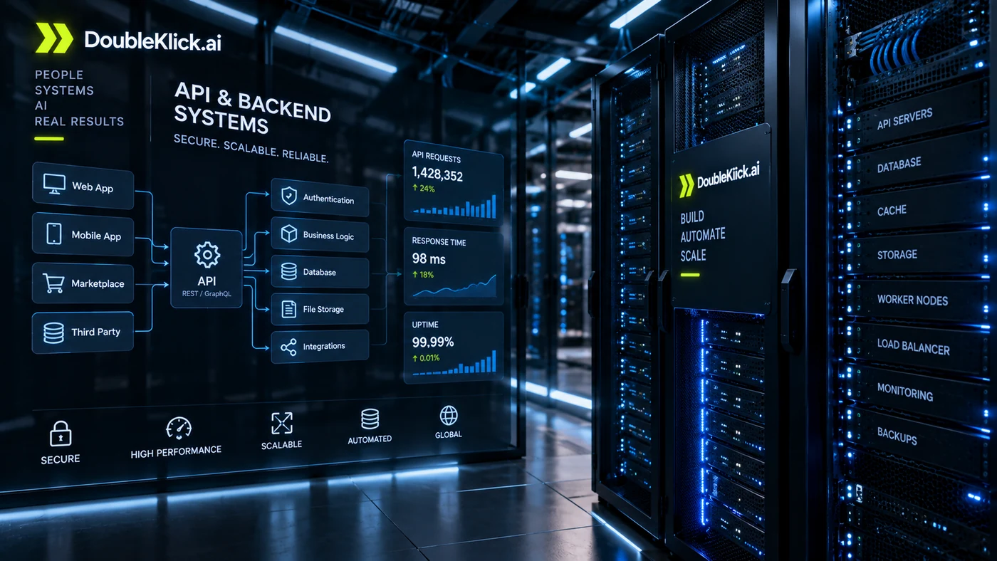 API and backend server infrastructure
