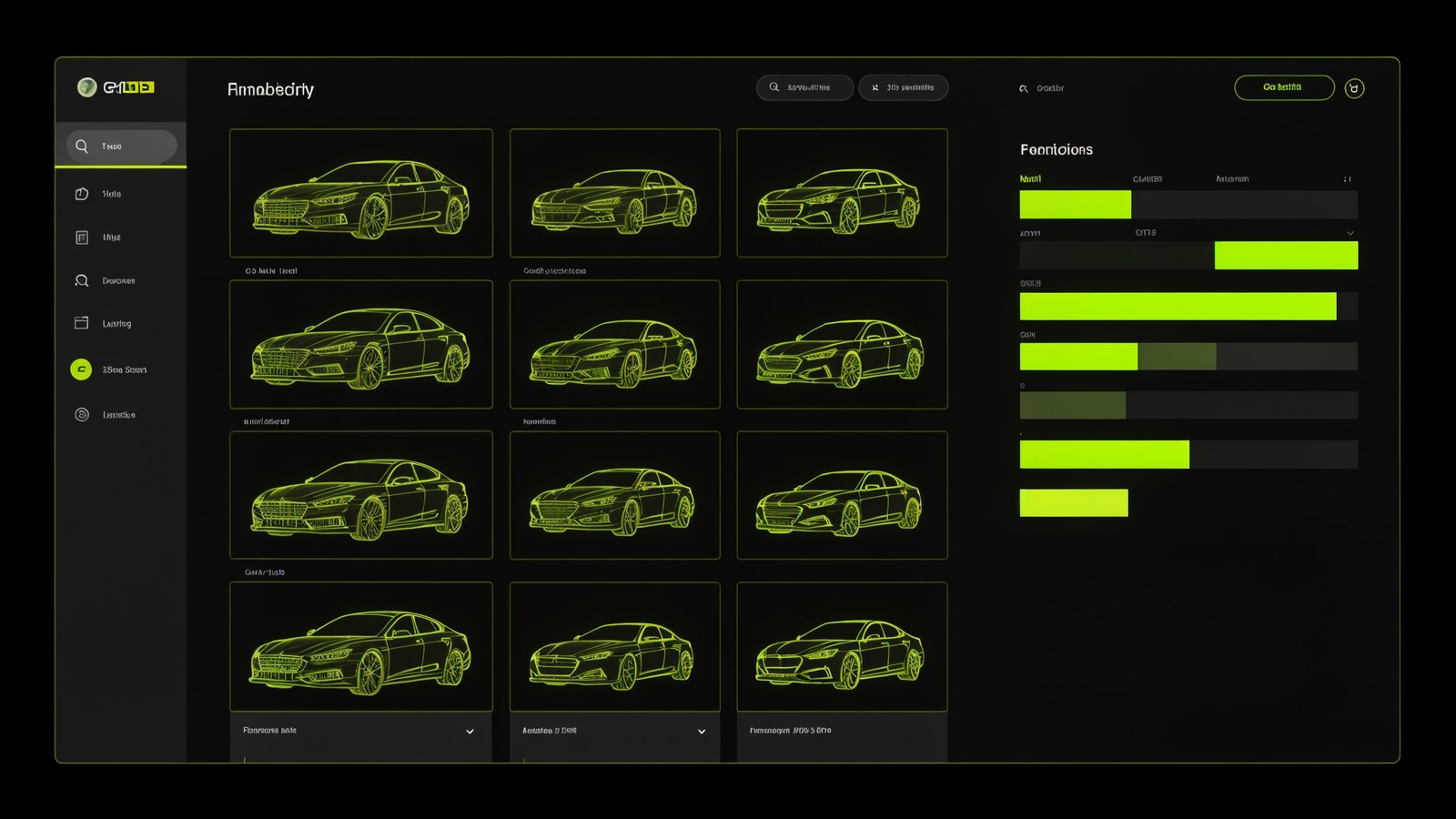 Automotive Marketplace Platform — generic interface artwork